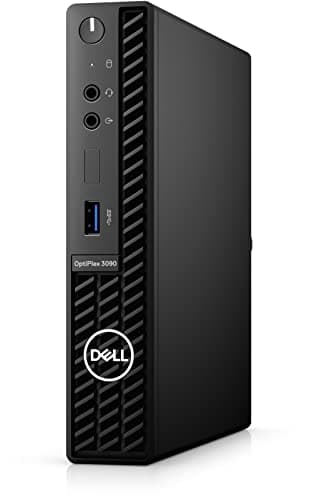DELL 2022 Optiplex 3090 Micro Form Factor Business Desktop, Intel Core i5-10500T, 16GB RAM, 512GB PCIe SSD, DisplayPort, RJ-45, Wi-Fi 6, Bluetooth, Wired Mouse&Keyboard, Windows 11 Pro, Black
