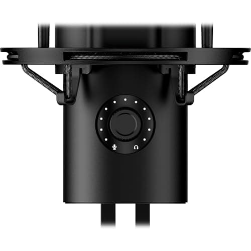 HyperX QuadCast 2 – USB Microphone for Gaming, Streaming and Podcasting, with On-Board Controls, LED Lighting, Removable Shock Mount, PC, Mac, PS5, PS4, USB-C - Black