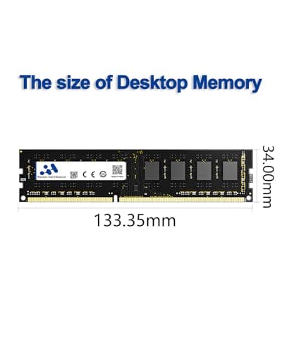 RAM DDR4 16GB 3200MHZ, PC4-25600 CL22 288PIN Desktop Memory 1.2V Non-ECC Unbuffered Intel AMD Compatible DIMM Computer PC Memory(Only Support Desktop)