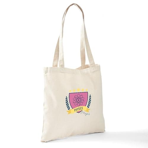 CafePress Physics Major Tote Bag Natural Canvas Tote Bag, Reusable Shopping Bag