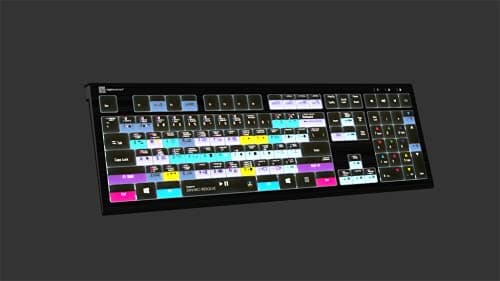 Logickeyboard Designed for Blackmagic Davinci Resolve 17 Compatible with Win 7-11- Astra 2 Backlit Keyboard # LKB-RESB-A2PC-US