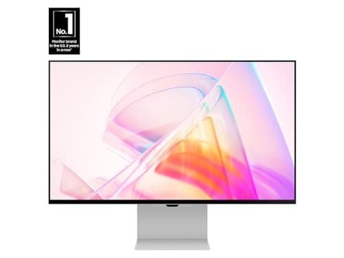 Samsung 27" ViewFinity S9 Series 5K Computer Monitor, Thunderbolt 4, DisplayPort, Matte Display, 4K Slimfit-Camera, Slim Metal Design, AirPlay, Smart-TV Apps, Gaming Hub, LS27C900PANXZA