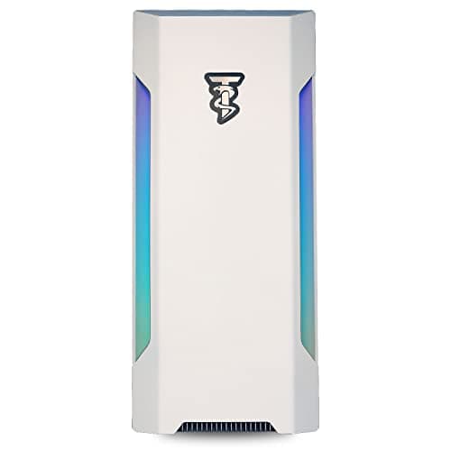 ViprTech Rebel 4.0 Gaming PC - AMD Ryzen 7 (4.1Ghz Turbo), RTX 4060 8GB, 32GB DDR4 3200, 1TB NVMe SSD, VR-Ready, Streaming, WiFi BT, RGB, Win 11 Pro, Prebuilt Desktop Computer White