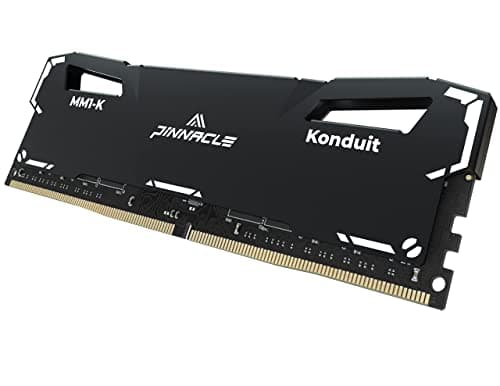 Timetec Pinnacle Konduit 32GB KIT(4x8GB) DDR4 3200MHz PC4-25600 CL16-18-18-38 XMP2.0 Overclocking 1.35V Compatible for AMD and Intel Desktop Gaming PC Memory Module RAM - Black