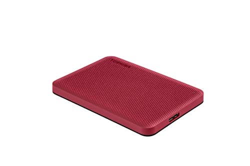 Toshiba Canvio Advance 2TB Portable External Hard Drive USB 3.0, Red - HDTCA20XR3AA