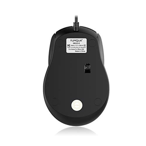 G222 Silent Computer Mouse - 2 Pack Wired Optical USB Mouse, 800/1200 DPI, Home & Office, Desktop & Laptop PC & Chromebook