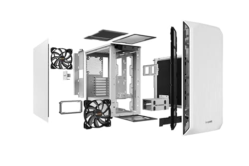 be quiet! Pure Base 500 ATX Midi Tower PC Case | Two Pre-Installed Silent Wings 2 Fans| White | BG035