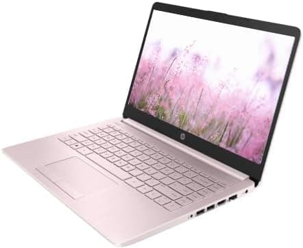 HP Portable 13.8" HD Touchscreen IPS Laptop, Intel Celeron N Processor Up to 2.78GHz, 4GB DDR4, 64GB SSD, HDMI, RJ45, Webcam, Bluetooth, Windows 11, Pastel Pink (Renewed)