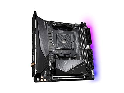GIGABYTE B550I AORUS PRO AX (AM4 AMD/B550/Mini-Itx/Dual M.2/SATA 6Gb/s/USB 3.2 Gen 1/WiFi 6/2.5 GbE LAN/PCIe4.0/Realtek ALC1220-Vb/DisplayPort 1.4/2xHDMI 2.0B/RGB Fusion 2.0/DDR4/Gaming Motherboard)