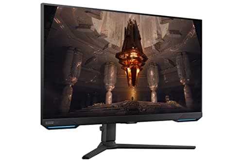 SAMSUNG 28” Odyssey G70B Series 4K UHD Gaming Monitor, IPS Panel, 144Hz, 1ms, HDR 400, G-Sync and FreeSync Premium Pro Compatible, Ultrawide Game View, LS28BG702ENXGO, Black