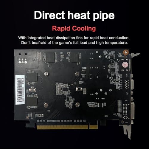 GeForce GTX 750 Ti Graphics Card, 4GB GDDR5, 128-Bit, PCIe 3.0 x16, DirectX 12, 640 CUDA Cores, Low Power Single Fan GPU for Gaming & Work
