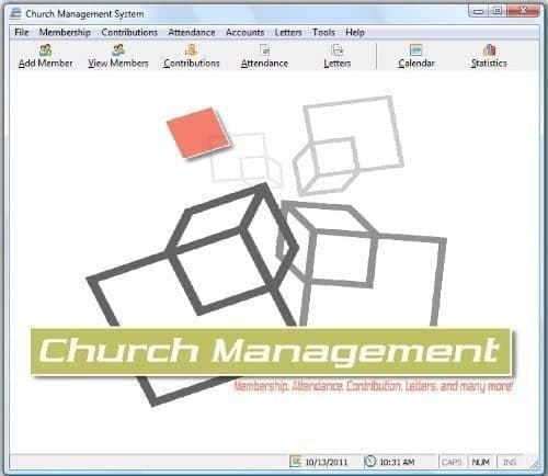 Church Management Software Professional System; Church Facilities, Office, Bookkeeping and Finances Administration Software; PCs Only CD-ROM; Single License (50,000 Members)