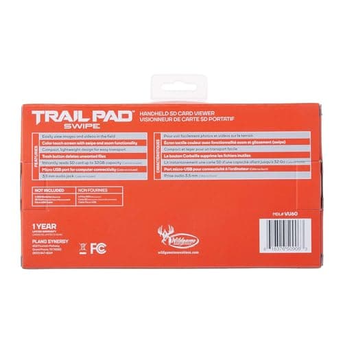 WILDGAME INNOVATIONS Trail Pad Swipe | VU60 SD Card Viewer for Hunting & Wildlife Observation | Compact Water-Resistant Memory Card Reader with 4.3" Touch Screen, Dark Green