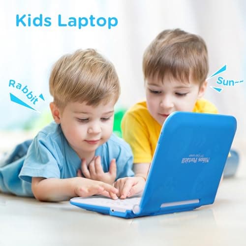 Educational and Bilingual Laptop Spanish/English, Color Screen Learning Laptop with 124 Learning Modes, Computer for Kids Ages 5+