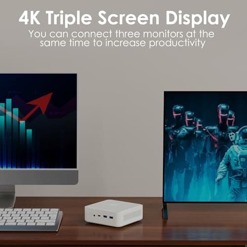 Mini Gaming PC Linux, AMD Ryzen 7 5700U (8C/16T, up to 4.3Ghz), 64GB DDR4 RAM 1TB PCIe SSD, Mini Desktop Computers with Waterproof Fabric Top, Supports 4K Triple Display WiFi/BT5.0