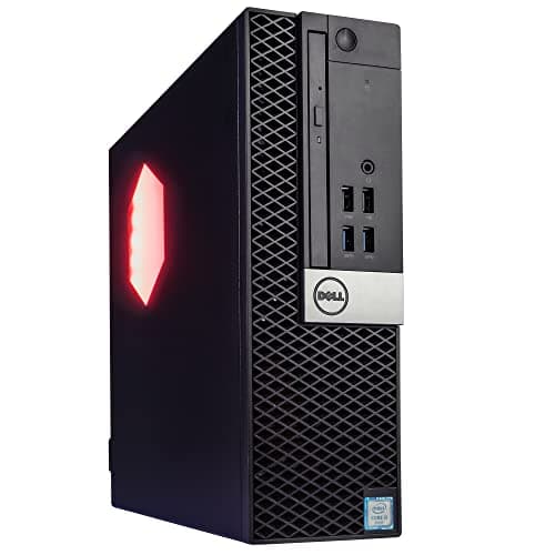 Dell Optiplex Computer PC w/RGB Lighting | Windows 11 Pro | Ultra Fast Intel i5-8500 | 16GB DDR4 RAM | 1TB SSD Solid State | New 24in LCD Monitor | Home or Office PC (Renewed)
