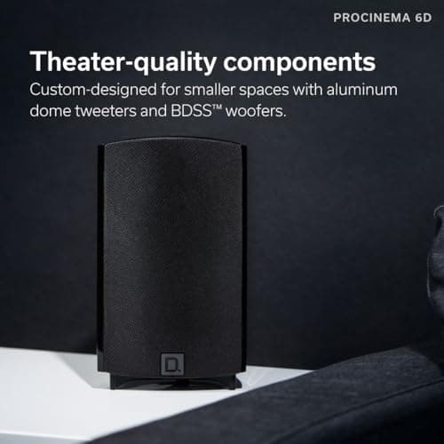 Definitive Technology ProCinema 6D 5.1 Channel Home Theater System with Denon AVR-S570BT AV Receiver Bundle (Renewed)