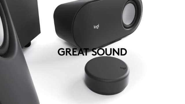 Logitech Z407 Bluetooth Computer Speakers with Subwoofer and Wireless Control, Immersive Sound, Premium Audio with Multiple Inputs, USB Speakers, Black