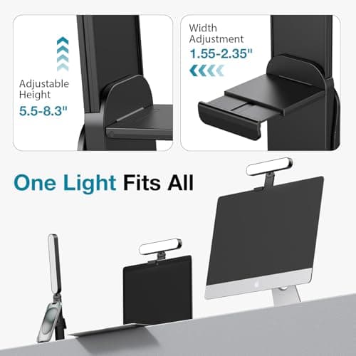 InnoGear Video Conference Light, On-Camera Video Lights for Monitor Desk LED Streaming Lighting with Remote and Touch Control Selfie Zoom Lighting for Computer Webcam Laptop Podcast, Recording