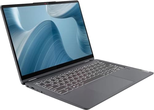 Lenovo IdeaPad Flex 5i 2-in-1 Laptop (14" FHD+ Touchscreen, Intel Core i3-1215U, 8GB RAM, 512GB SSD) Convertible, Fingerprint, Backlit, FHD Webcam, 9-Hr Battery Life, IST Pen & HUB, Win 11 Home, Grey