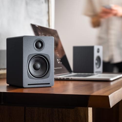 Audioengine A1 Wireless Computer Speakers - 60 W Bluetooth Desktop PC Computer Speakers - Gaming, Music and More