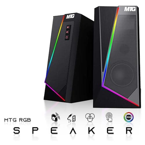 Lenovo Desktop PC Gaming Bundle - Intel Core i7, 16GB RAM, 512GB SSD, 24-inch Curved Monitor, GT 1030 2GB, RGB Speaker, RGB Keyboard Mouse, WiFi, Win 10 Pro (Renewed)