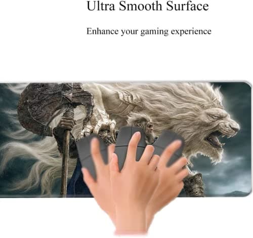 Gaming Mouse Pads Elden Ring Mousepad XL Large Gaming Mouse Mat Computer Gamer Big Mouse Carpet Pc Keyboard Desk Mat (60cm*35cm)