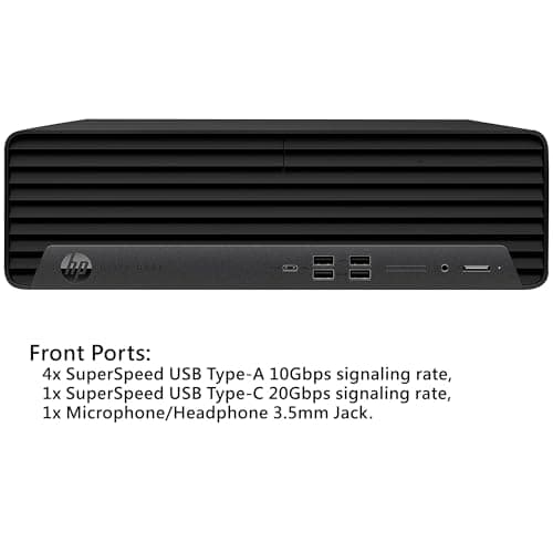 HP Elite Desk 600 G9 SFF Business Desktop Computer, 16-core Intel Core i7-13700 Processor, 64GB DDR5, 1TB SSD, 2 Display Port + 1 HDMI, WiFi, RJ-45, Wired KB& Mouse, Windows 11 Pro