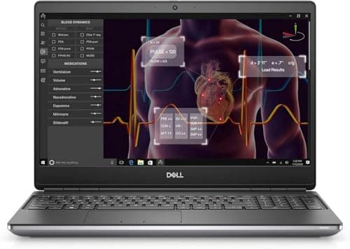 Dell Precision 7550 Workstation Laptop | Intel Core i7-10750H | 16GB RAM | 512GB SSD | NVIDIA Quadro T1000 | 15.6" FHD 1080p Display | Backlit Keyboard | Windows 11 Pro | Powerful Mobile PC (Renewed)