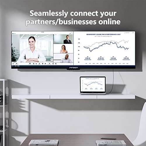 INNOCN Ultrawide Monitor 43.8" WFHD 3840 x 1080p 120Hz 32:9 IPS Computer Split Screen 96% DCI-P3 HDR400 FreeSync Premium USB Type-C HDMI Height Adjustable Mountable - 44C1G