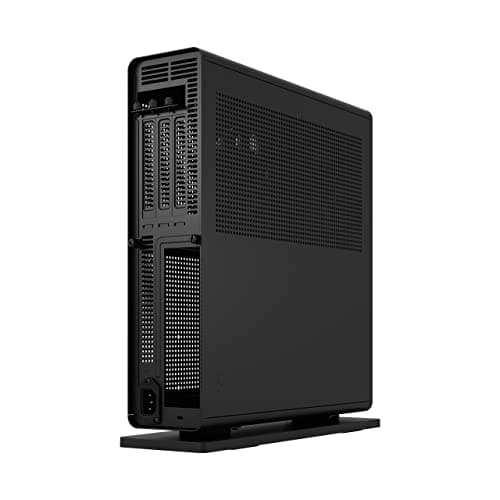 Fractal Design Ridge Black - PCIe 4.0 Riser Card Included - 2X 140mm PWM Aspect Fans Included - Type C USB - m-ITX PC Gaming Case