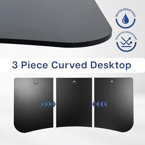 VIVO 63 x 32 inch Universal Table Top for Standard and Sit to Stand Height Adjustable Home and Office Desk Frames, Black Desktop, DESK-TOP1B