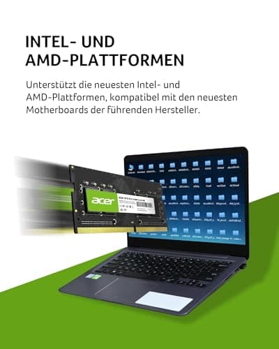 Acer SD100 8GB RAM DDR4 (1x8GB) Laptop Ram 3200 MHz SODIMM PC4-2500 CL22 Memory 1.2v - BL.9BWWA.206