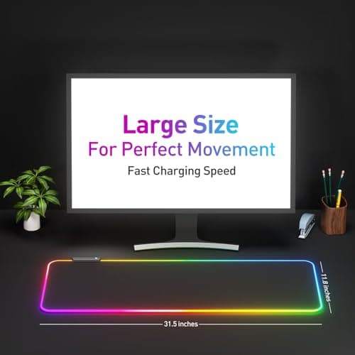 RGB Mousepad Led Mouse Pad, Large Mouse Pad,Led and Big Mouse mat