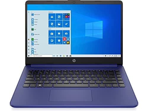 HP 14 Laptop, Intel Celeron N4020, 4 GB RAM, 64 GB Storage, 14-inch Micro-edge HD Display, Windows 11 Home, Thin & Portable, 4K Graphics, One Year of Microsoft 365 (14-dq0010nr, Indigo Blue)
