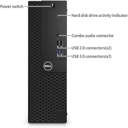 Dell Optiplex 3050 SFF Desktop PC, 21.5" FHD(1920x1080) Monitor, RGB Headset, AMD Radeon R5 340X, Core i5-6500, 16GB DDR4, 1TB SSD, Keyboard, Mouse, Windows 10 Pro (Renewed)