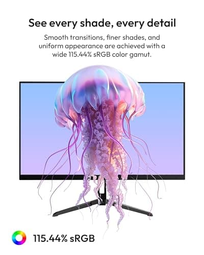 Pixio PX246 Wave 24 inch 120Hz Refresh Rate FHD 1080p Resolution IPS Panel 4ms GTG Response Time Gaming Monitor with Adaptive Sync