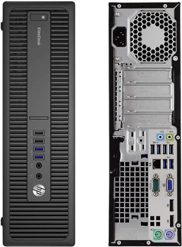 HP EliteDesk 800 G2 SFF Desktop PC Intel Core i5 6th Gen 3.20GHz 16GB RAM 512GB SSD HD Graphics 530 4K / 3-Monitor Support Display Port AC Wi-Fi Bluetooth Windows 11 Pro (Renewed)