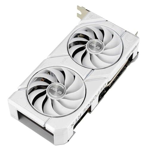 ASUS Dual GeForce RTX 4060 EVO White OC Edition 8GB GDDR6 Gaming Graphics Card White (Nvidia GeForce RTX4060 DLSS3, 246 AI Tops, PCIe 4.0, 1x HDMI 2.1a, 3X DisplayPort 1.4a,