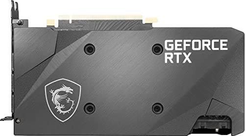 MSI Gaming GeForce RTX 3060 Ti LHR 8GB GDRR6X, Boost Clock: 1695 MHz, 256-Bit, HDMI/DP, Nvlink, Torx Fan 3, Ampere Architecture OC Graphics Card (RTX 3060 TI Ventus 2X 8GD6X OC)