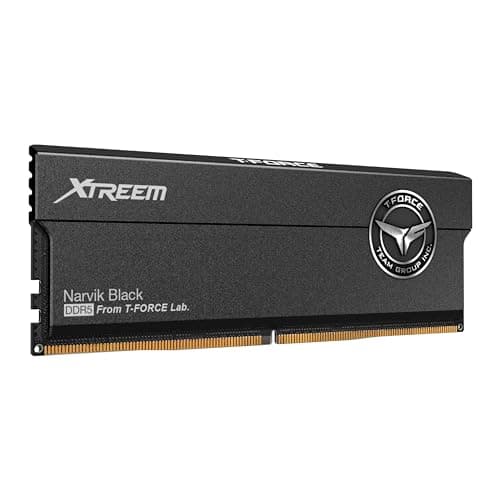 TEAMGROUP T-Force XTREEM DDR5 Ram 48GB (2x24GB) 8000MHz PC5-64000 CL38 M-DIE Desktop Memory Module Ram for 600 700 Series Chipset XMP 3.0 Ready Black FFXD548G8000HC38EDC01