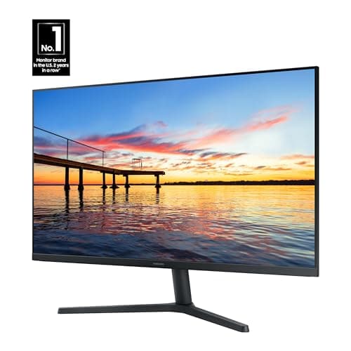 SAMSUNG 32-Inch Flat Computer Monitor, 75Hz, Borderless Display, AMD FreeSync, Game Mode, Advanced Eye Care, HDMI and DisplayPort, LS32B304NWNXGO, 2024