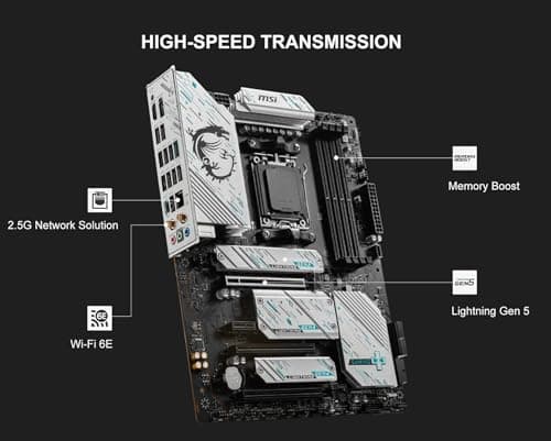 INLAND Micro Center AMD Ryzen 7 7700X CPU Processor with MSI X670E Gaming Plus Motherboard, AM5 Socket, DDR5, PCIe 5.0, WiFi 6E
