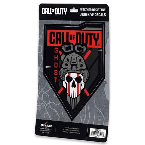 Call of Duty Modern Warfare Ghost Adhesive Vinyl Decal - Call of Duty Sticker for Car, Window or Laptop