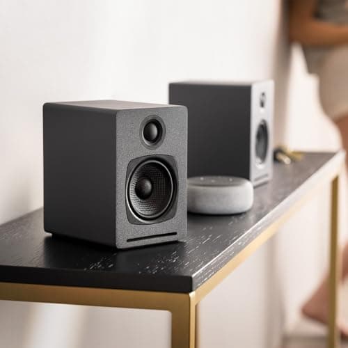 Audioengine A1 Wireless Computer Speakers - 60 W Bluetooth Desktop PC Computer Speakers - Gaming, Music and More