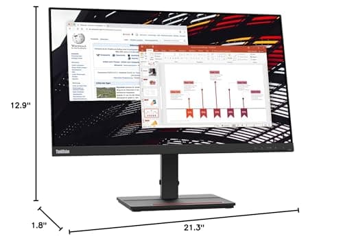 Lenovo ThinkVision S24e-20 23.8" Full HD WLED LCD Monitor - 16:9 - Raven Black