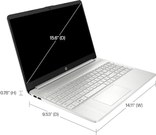 HP 2023 Laptop, 15.6" Touchscreen Display, Intel Core i3-1115G4 Processor(Beat i5-1035G4), 8GB RAM, 256GB SSD, WiFi, Bluetooth, Numeric Keypad, Windows 11 Home in S Mode, Silver