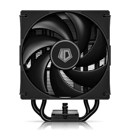 ID-COOLING FROZN A410 DK CPU Cooler, All-Black Layout Single Tower with 2x120mm FDB Fans in a Push-Pull Configuration, Noninterference with RAM, Compatible with Intel and AMD Latest Sockets