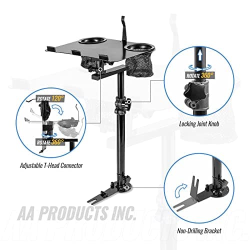 AA-Products K005-B1 Car Laptop Mount Truck Vehicle Notebook Stand Holder with Non-Drilling Bracket