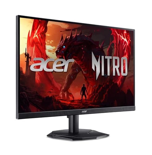 Acer Nitro 23.8 Inch Full HD 1920 x 1080 ZeroFrame Design IPS Gaming Monitor | AMD FreeSync Premium | 200Hz Refresh | Up to 0.5ms | One Display Port 1.2 and Two HDMI 2.0 Ports | KG241Y X1biip